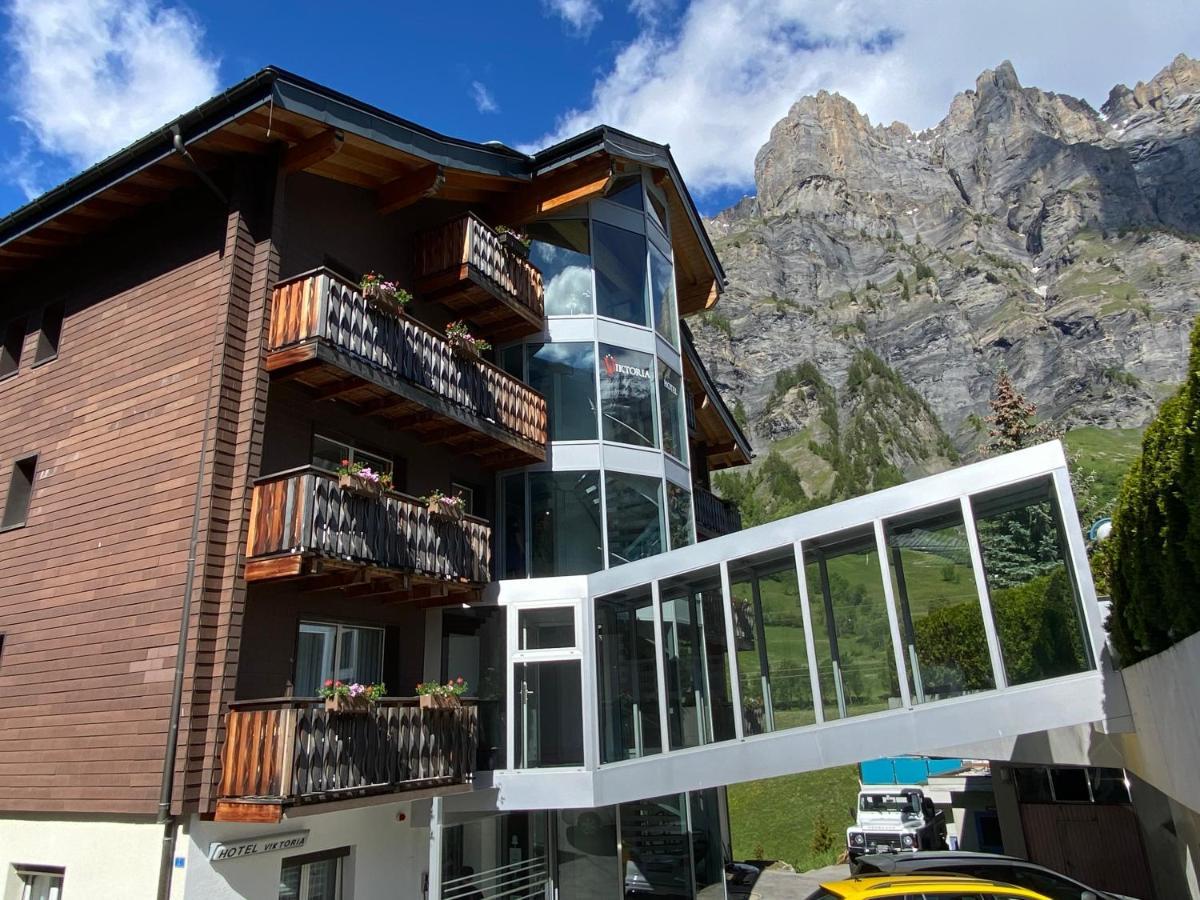 Hotel Viktoria-Leukerbad-Therme Bagian luar foto