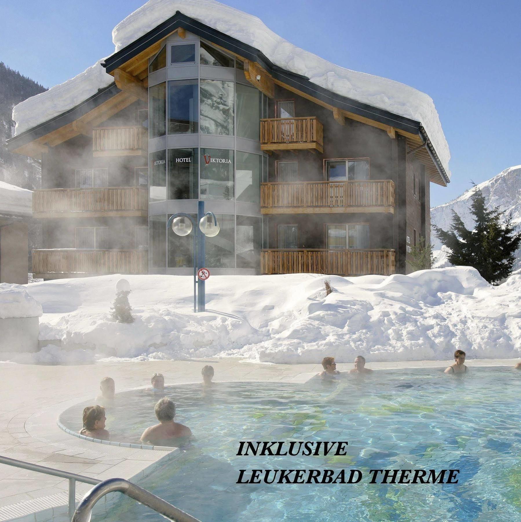 Hotel Viktoria-Leukerbad-Therme Bagian luar foto